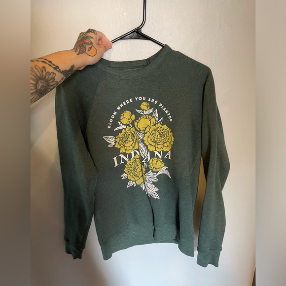 Green Indiana Sweatshirt Size Small - Picture 1 of 3